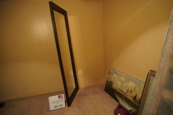 attn ladies    amazing mirror very heavy 6'9"tall and 33" wide (yes6'9")