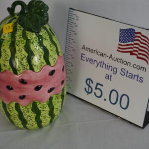 watermelon vintage cookie jar aprox 28 years old 4 sections stackable
