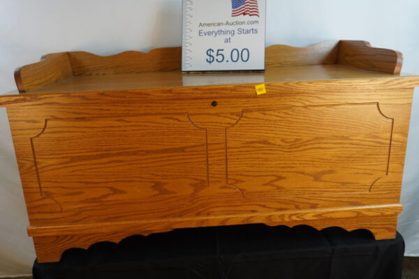 like new 46"long ,25"tall, 20.5" wide cedar chest