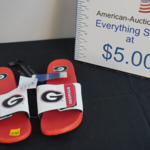 georgia bulldog slides size 9-10  with tags