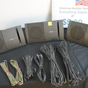 3 Bose surround speakers with wires "v300" 50 watt 4-ohms