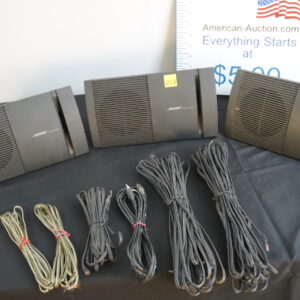 3 Bose surround speakers with wires "v300" 50 watt 4-ohms