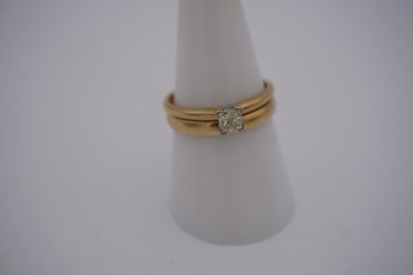 14k .25ct 2-piece diamond ring size 81/2 Beautiful