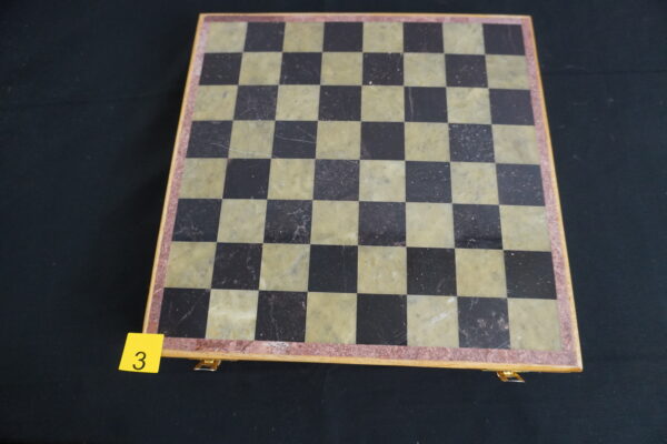 Hand made Real ONYX chess game with board on wooden case - Image 3