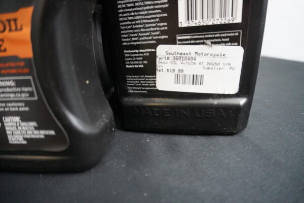 Harley Davidson oil, brake fluid, trans fluid, fork oil, and Motul 20w50 100%synthetic and a filter - Image 2