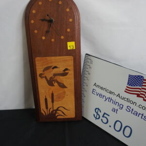 Wooden duck clock