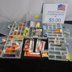 5 organizers and all the fishing stuff in the pictures