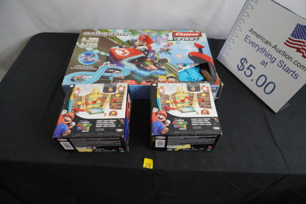 3 Mario brothers toys
