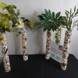 4 each 22" tall Glass shell decorations.These are really nice