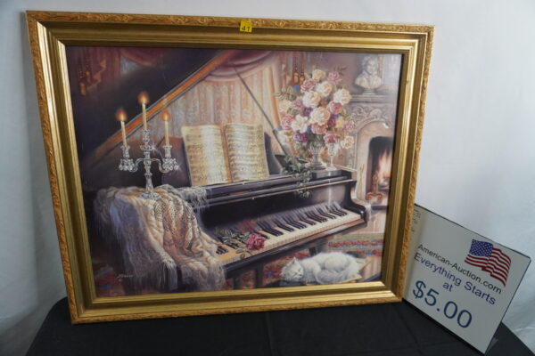35"x29" Beautiful piano picture.