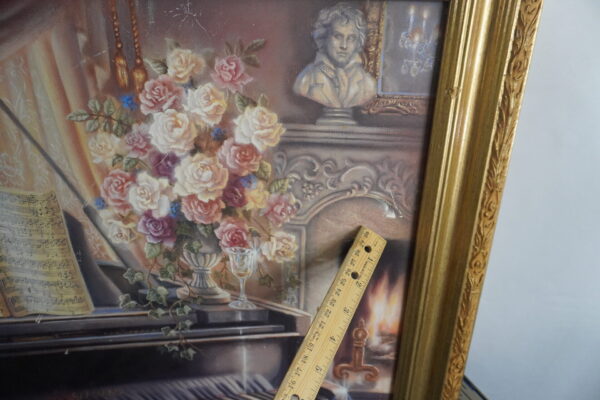 35"x29" Beautiful piano picture. - Image 2
