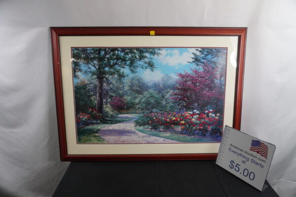 48"x34" Rose Garden picture. Certificate of Authentication on back