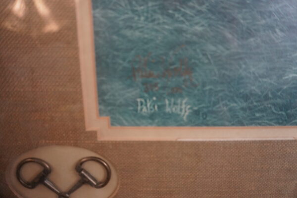 23"x19" Well known artist Patsi Wolfe (signed on front) (signed on back twice)"A mothers love" - Image 2