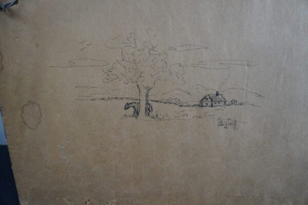 23"x19" Well known artist Patsi Wolfe (signed on front) (signed on back twice)"A mothers love" - Image 3