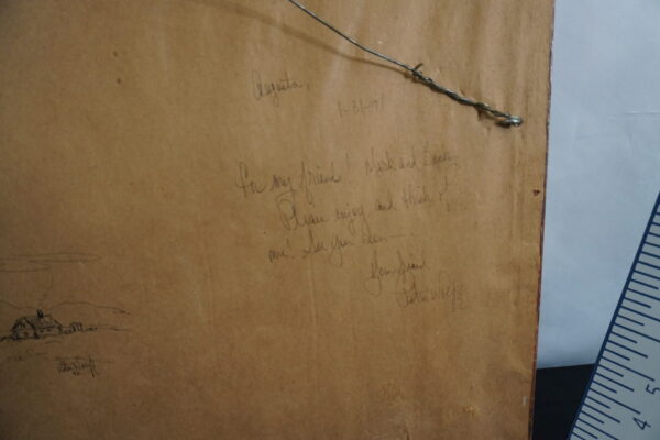 23"x19" Well known artist Patsi Wolfe (signed on front) (signed on back twice)"A mothers love" - Image 4