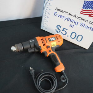 Black and Decker 1/2" 120v drill "7-amp" looks like a small gear box for torque