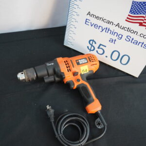Black and Decker 1/2" 120v drill "7-amp" looks like a small gear box for torque