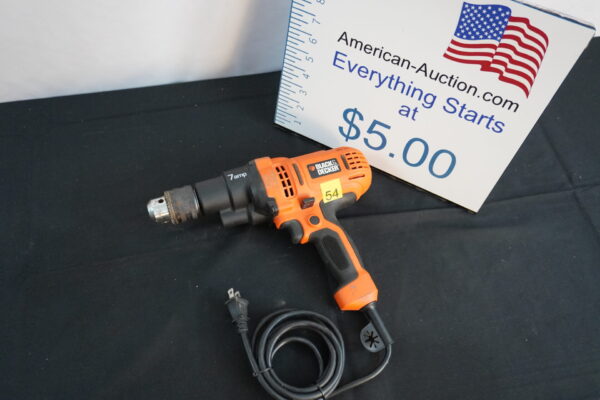 Black and Decker 1/2" 120v drill "7-amp" looks like a small gear box for torque
