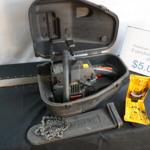 Craftsman2.6 cc 18" chainsaw with AUTO sharpener, case, extra chain