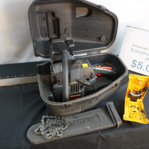 Craftsman2.6 cc 18" chainsaw with AUTO sharpener, case, extra chain