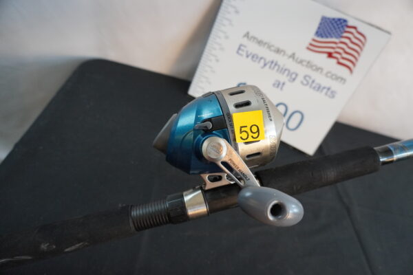 Zebco 808 "salt fisher" 9' rod Shakespeare stainless bearing - Image 2