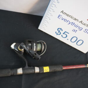"Alpha" open face reel and rod 8'
