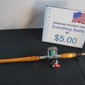 Gamefish 21D open face reel/rod IKE Walton fiberglass rod 6.5'