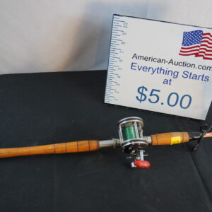 Gamefish 21D open face reel/rod IKE Walton fiberglass rod 6.5'