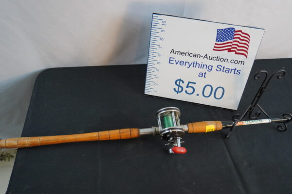 Gamefish 21D open face reel/rod IKE Walton fiberglass rod 6.5'