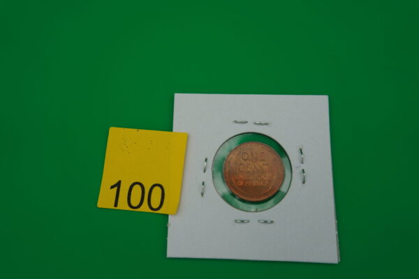 1953 D red error wheat penny "L" on rim - Image 3