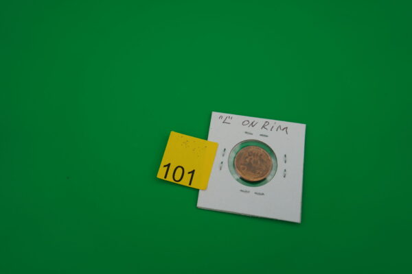 1953 D red error wheat penny "L" on rim - Image 3