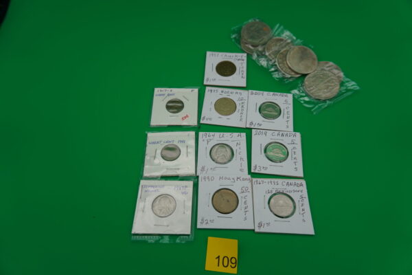 lot of misc coins, no further information